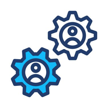 Beyaz arka plan, vektör, illüstrasyon izole iş hattı düz simge