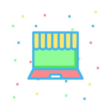 Renk web vektör simgesi 