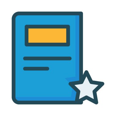 belge simgesi vektör illüstrasyonu 