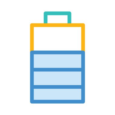 Beyaz arka plan, vektör, illüstrasyon izole iş hattı düz simge