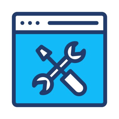 Beyaz arka plan, vektör, illüstrasyon izole iş hattı düz simge