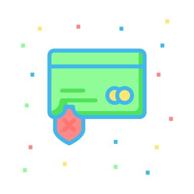 kart simge vektör çizim 