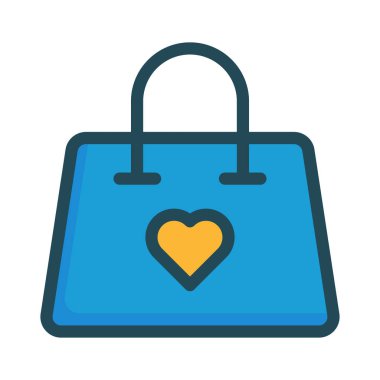 çanta simgesi vektör illüstrasyonu 