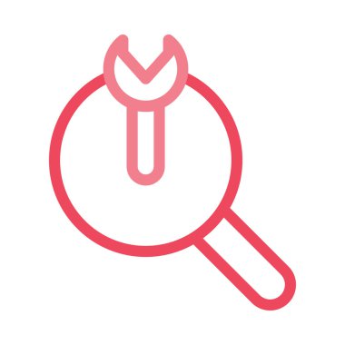 Beyaz arka plan, vektör, illüstrasyon izole iş hattı düz simge