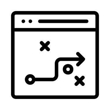 Beyaz arka plan, vektör, illüstrasyon izole iş hattı düz simge