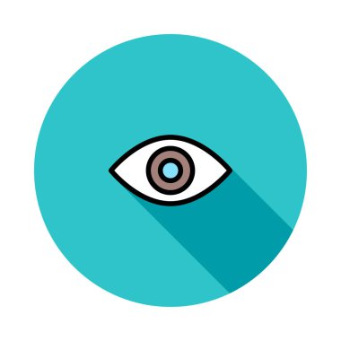 Göz simgesi vektör illüstrasyonu 