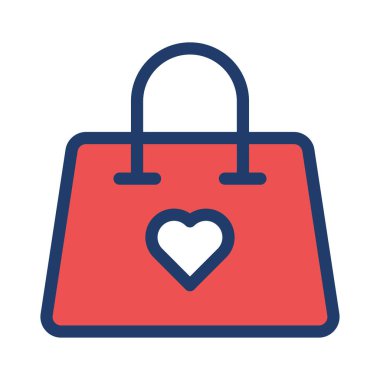 çanta simgesi vektör illüstrasyonu 