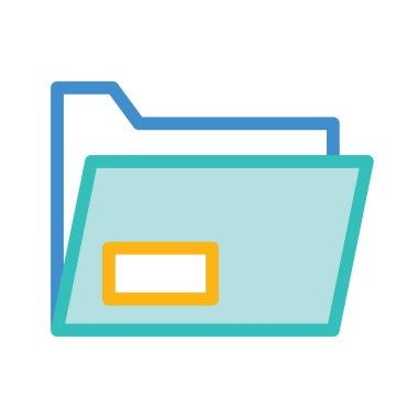 Belge web simgesi beyaz arka plan üzerinde izole iş için. Vektör çizim