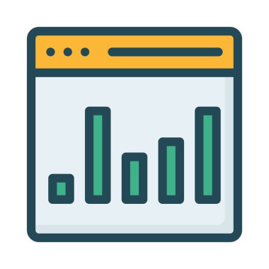 Grafik simgesi vektör illüstrasyonu 