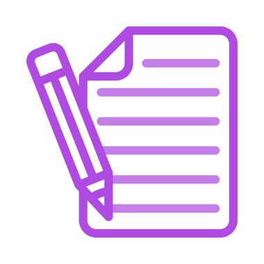 Kağıt belge beyaz arka plan, vektör, illüstrasyon izole kalem düz simgesi ile