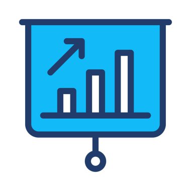 büyüyen grafik düz ICO, vektör, illüstrasyon