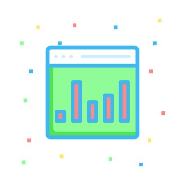 Belge web simgesi beyaz arka plan üzerinde izole iş için. Vektör çizim