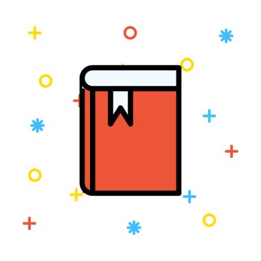 Beyaz arka plan, vektör, illüstrasyon izole iş hattı düz simge