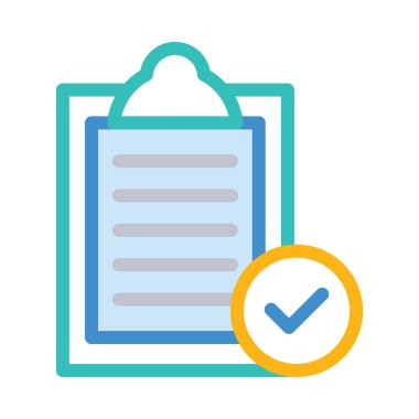 Belge web simgesi beyaz arka plan üzerinde izole iş için. Vektör çizim