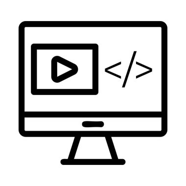 Beyaz arka plan, vektör, illüstrasyon izole iş hattı düz simge