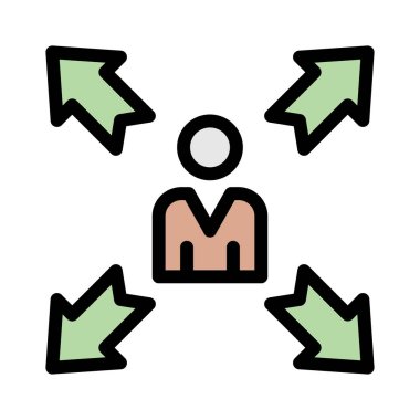 Renk web vektör simgesi 