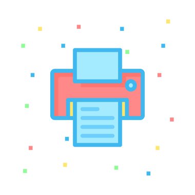 Belge web simgesi beyaz arka plan üzerinde izole iş için. Vektör çizim