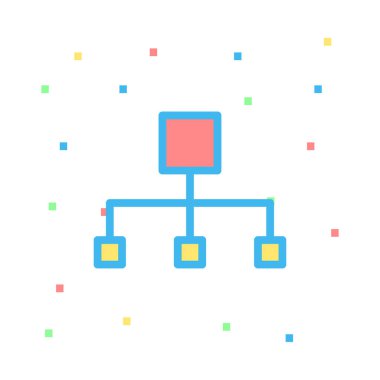 Beyaz arka plan, vektör, illüstrasyon izole iş hattı düz simge
