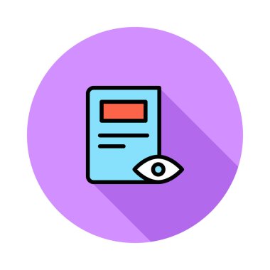 kağıt simgesi vektör illüstrasyonu 