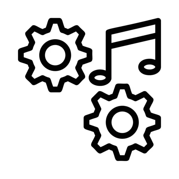 Gear Icon Vector Illustration — Stock Vector