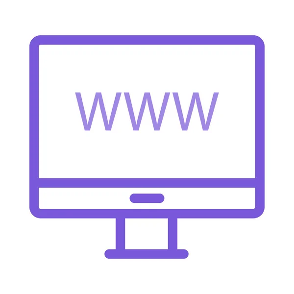 Color Negocio Web Vector Icono — Vector de stock