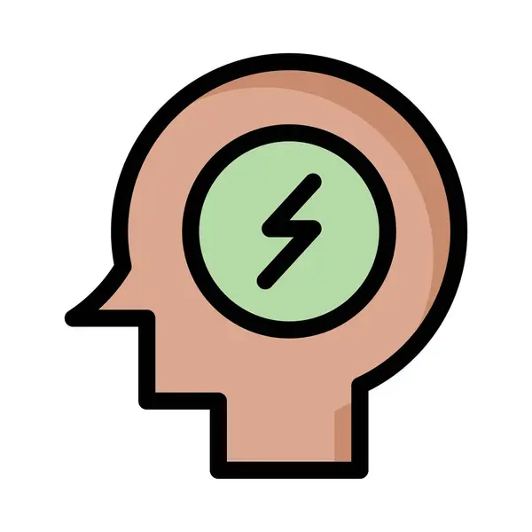 Brain Icon Vector Illustration — Stock Vector