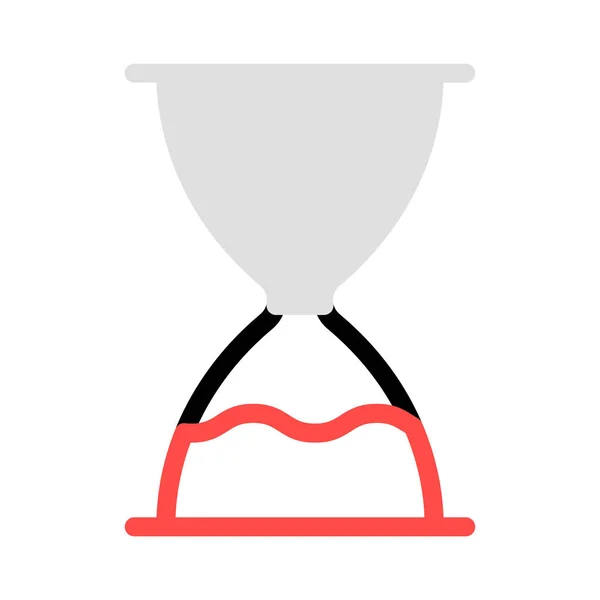Sable Horloge Icône Vectoriel Illustration — Image vectorielle