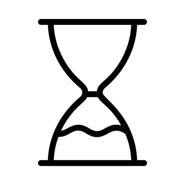 Ilustração Vetor Ícone Relógio Areia —  Vetores de Stock