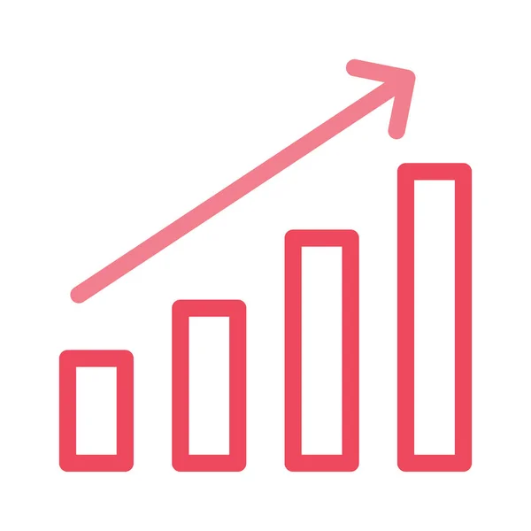 Ícone Linha Negócios Ícone Plano Isolado Fundo Branco Vetor Ilustração —  Vetores de Stock