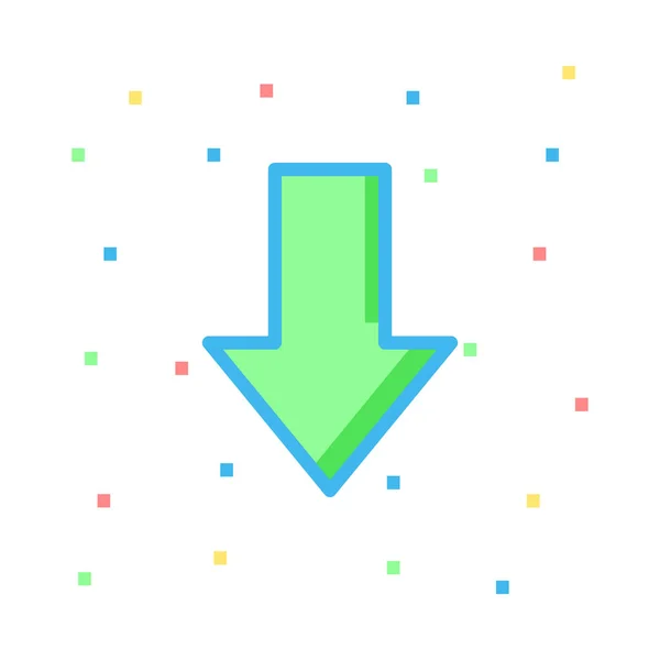 Color Web Vector Icono — Vector de stock