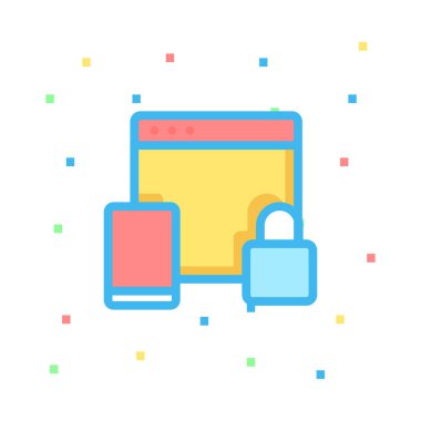 Renk web vektör simgesi 