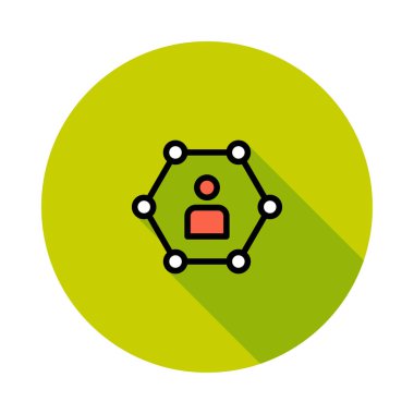 Beyaz arka plan, vektör, illüstrasyon izole iş hattı düz simge