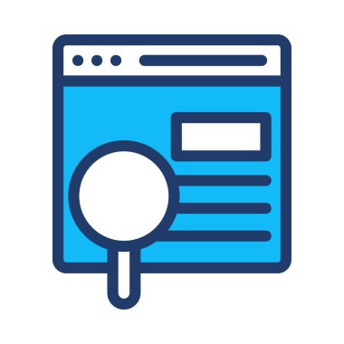 Belge web simgesi beyaz arka plan üzerinde izole iş için. Vektör çizim