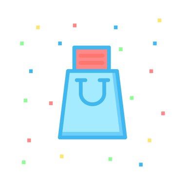 Belge web simgesi beyaz arka plan üzerinde izole iş için. Vektör çizim