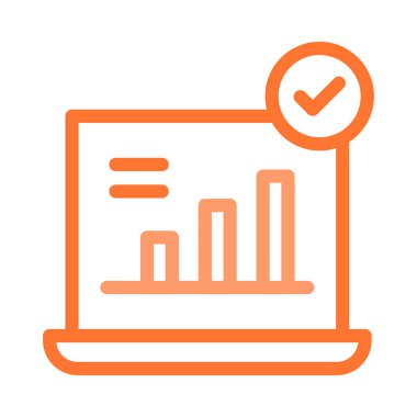 büyüyen grafik düz ICO, vektör, illüstrasyon