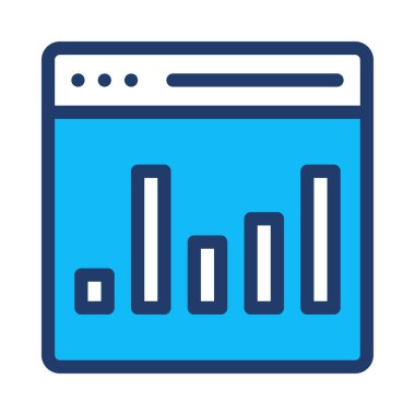 Grafik simgesi vektör illüstrasyonu 