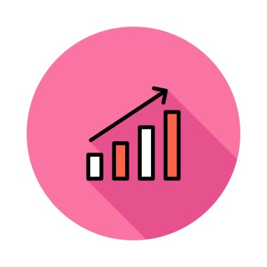 Beyaz arka plan, vektör, illüstrasyon izole iş hattı düz simge