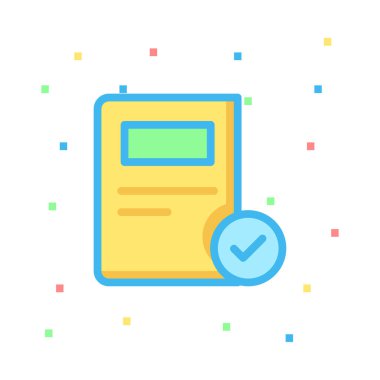 sağlık kartı simge vektör çizim 