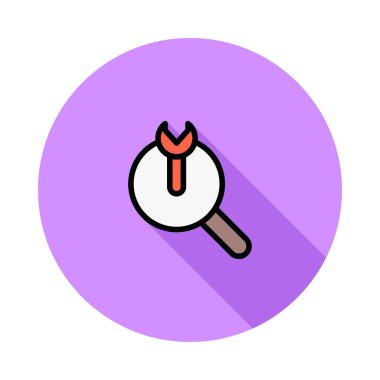 Beyaz arka plan, vektör, illüstrasyon izole iş hattı düz simge