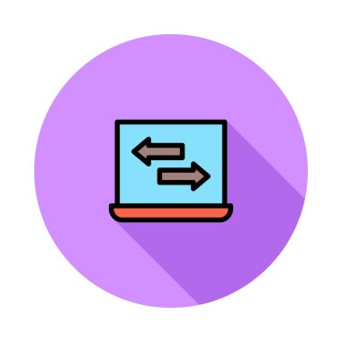 Beyaz arka plan, vektör, illüstrasyon izole iş hattı düz simge