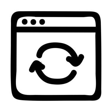 Belge web simgesi beyaz arka plan üzerinde izole iş için. Vektör çizim