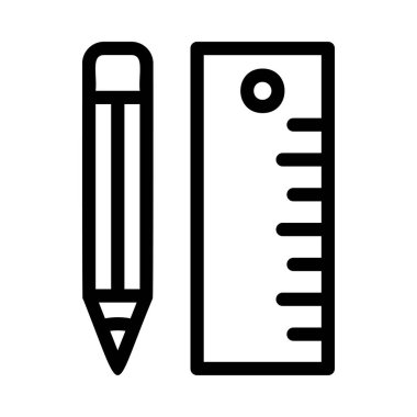 Beyaz arka plan, vektör, illüstrasyon izole iş hattı düz simge