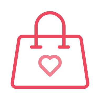 çanta simgesi vektör illüstrasyonu 