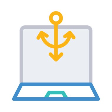 Belge web simgesi beyaz arka plan üzerinde izole iş için. Vektör çizim