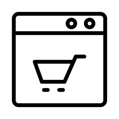 Beyaz arka plan, vektör, illüstrasyon izole iş hattı düz simge