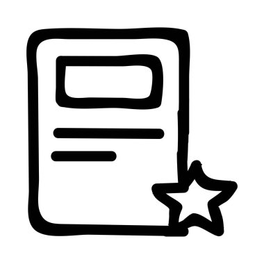 belge simgesi vektör illüstrasyonu 