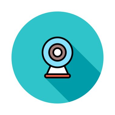 Beyaz arka plan, vektör, illüstrasyon izole iş hattı düz simge