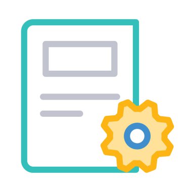 belge simgesi vektör illüstrasyonu 