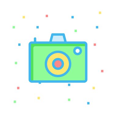 Beyaz arka plan, vektör, illüstrasyon izole iş hattı düz simge