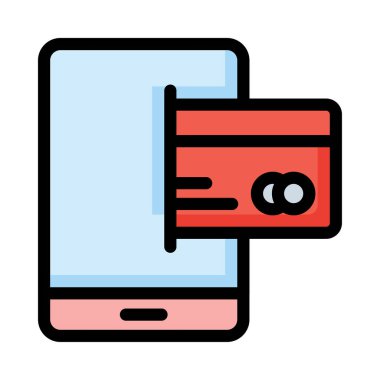 kart simge vektör çizim 